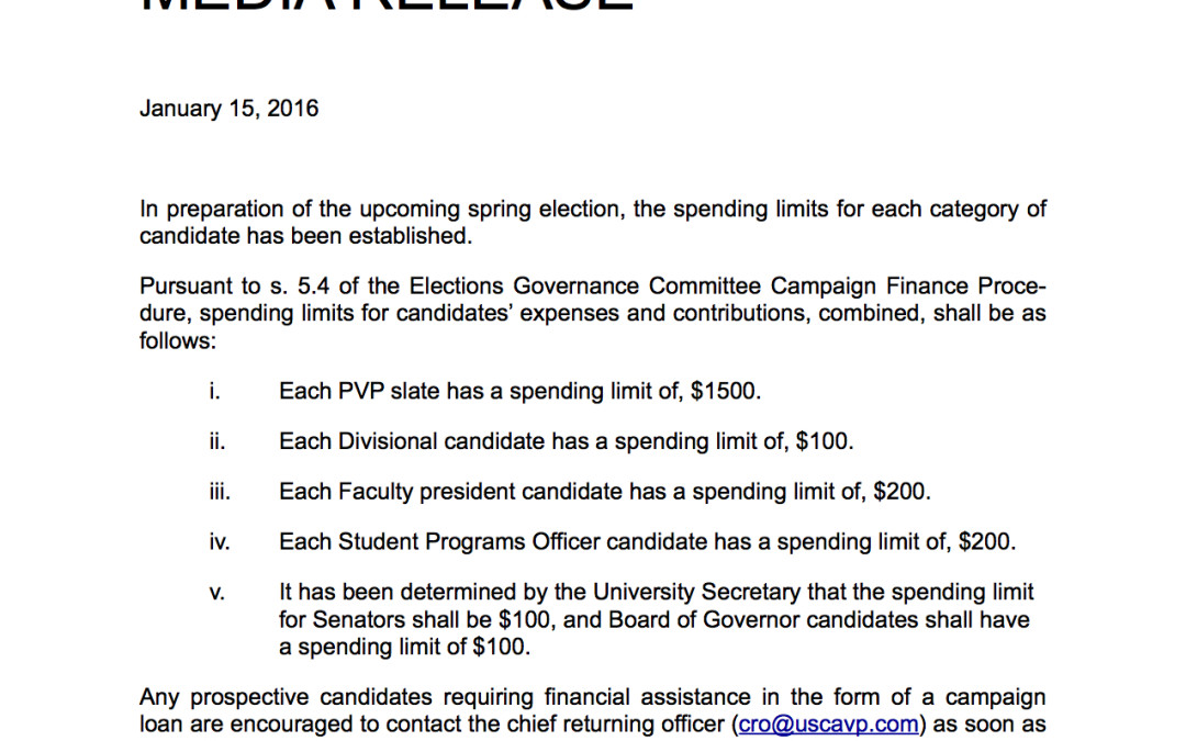 Campaign spending limits