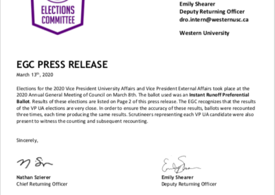 EGC Press Release – Vice Presidential Results 2020